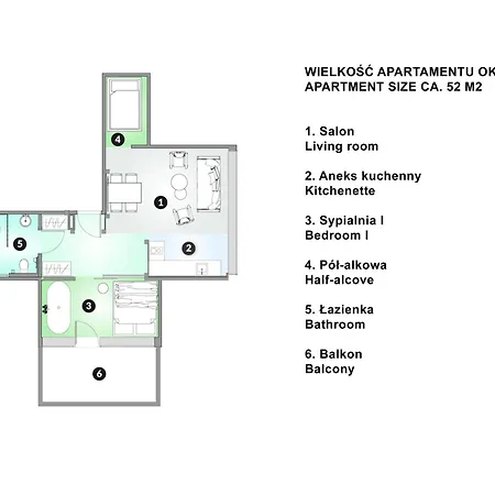 アパート Tatiana Esencja